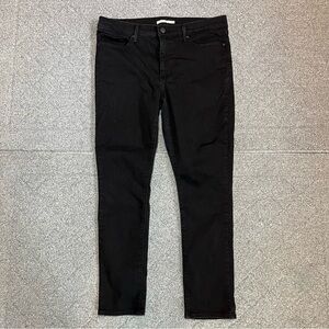 Levis 311 Shaping Skinny Black Jeans Womens 33X29 Dark Wash Stretch Denim